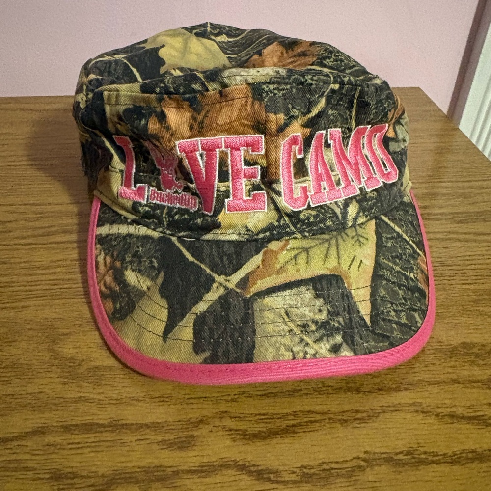 Bucked Up Love Camo Hat- Pink & Camo